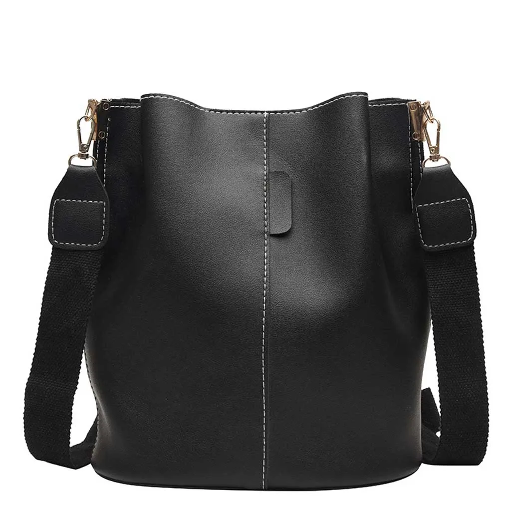 

Women 2019 Large Capacity Shoulder Bag Casual purses and handbags Messenger Bag Fashion Bucket Bag натуральная кожа #C