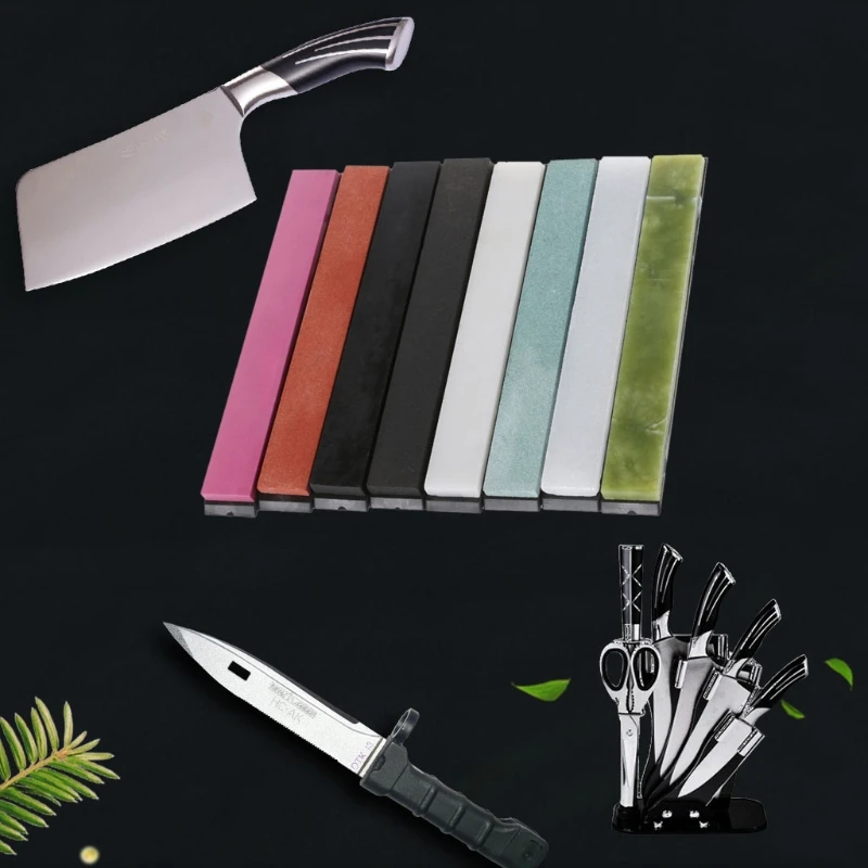 

8PCS Apex Pro Sharpener Whetstone Oilstone Holder Knife Sharpening Stone Set