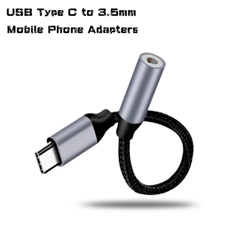 USB Type C до 3 5 мм адаптеры для мобильных телефонов зарядный кабель Jack Aux аудио