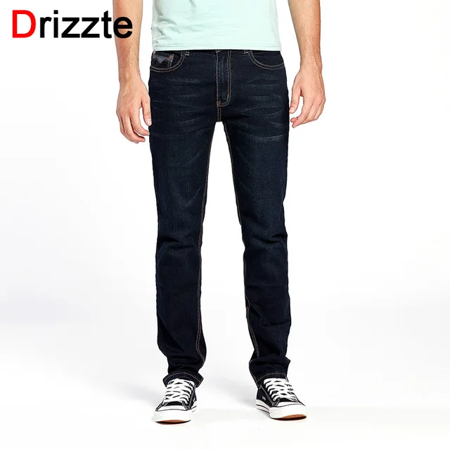 drizzte brand men jeans size 28 to 44 black blue stretch denim size 28 jeans