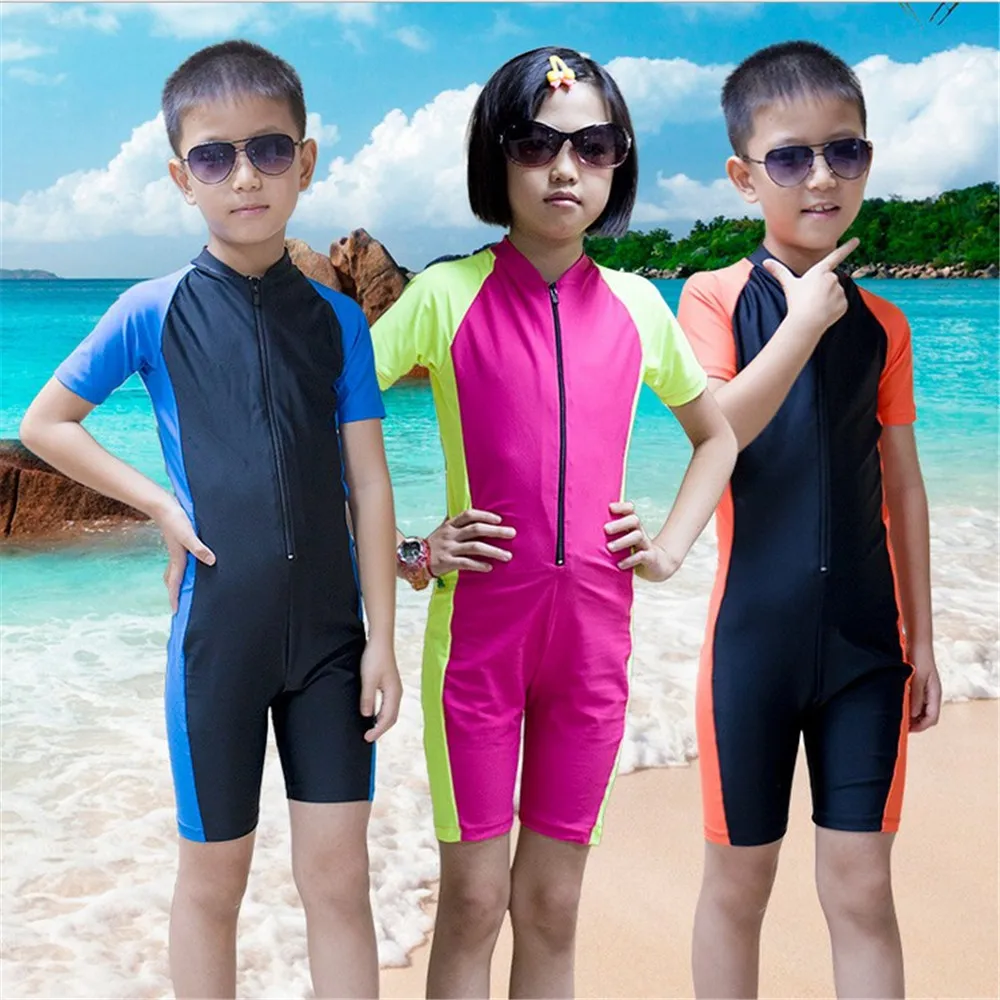 Child Wetsuit Kids Diving Suit Shorty Surfing Wetsuits Short Sleeve