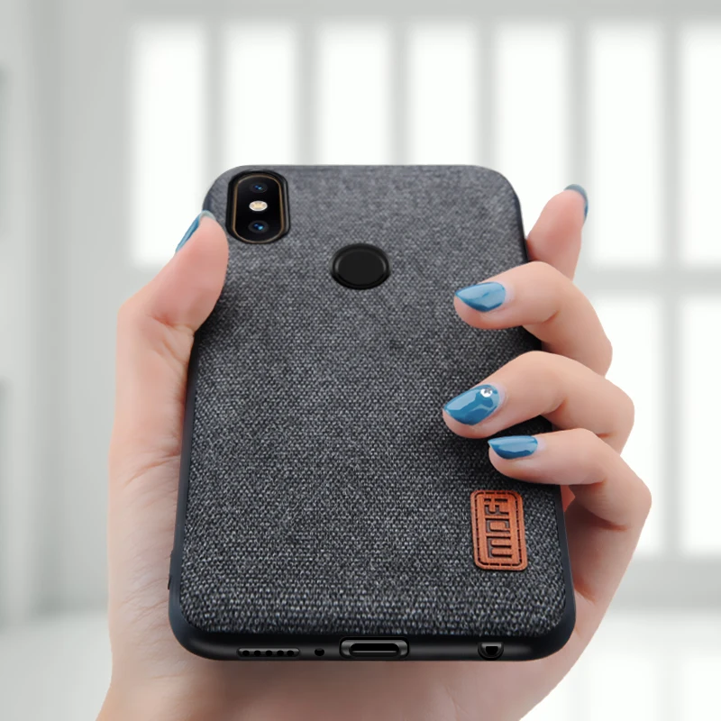 для Xiaomi mi mix 2s Чехол задняя крышка mix2s защитный чехол из ткани с силиконовыми