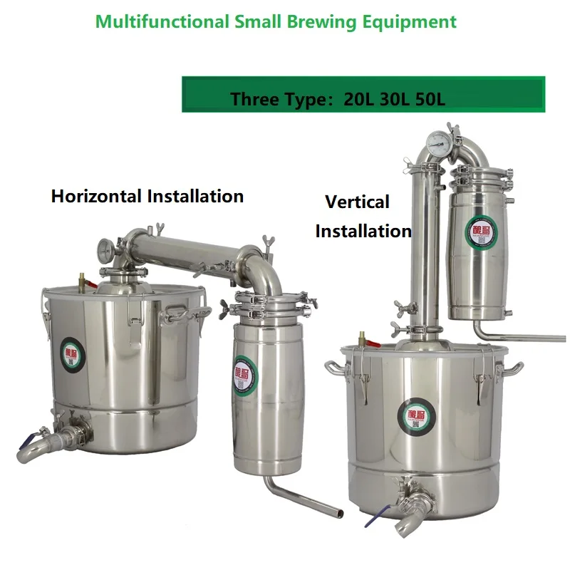 Wine Brewing Device Alcohol Distiller Alcohol Stainless Distiller Home