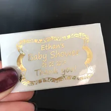 60 на заказ Зебра рамка подарок на вечеринку в честь рождения ребенка этикетка персонализированные свадебный душ свадебное крещение спасибо прозрачная наклейка 6,4*3,8 см