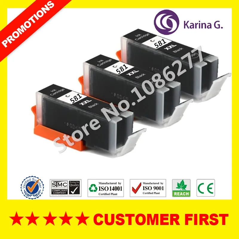 Совместим с Canon PGI-580 CLI-581 PGI580 CLI581 чернильных картриджей для Canon PIXMA TR7550 TR8550 TS6150 TS6151 TS8150