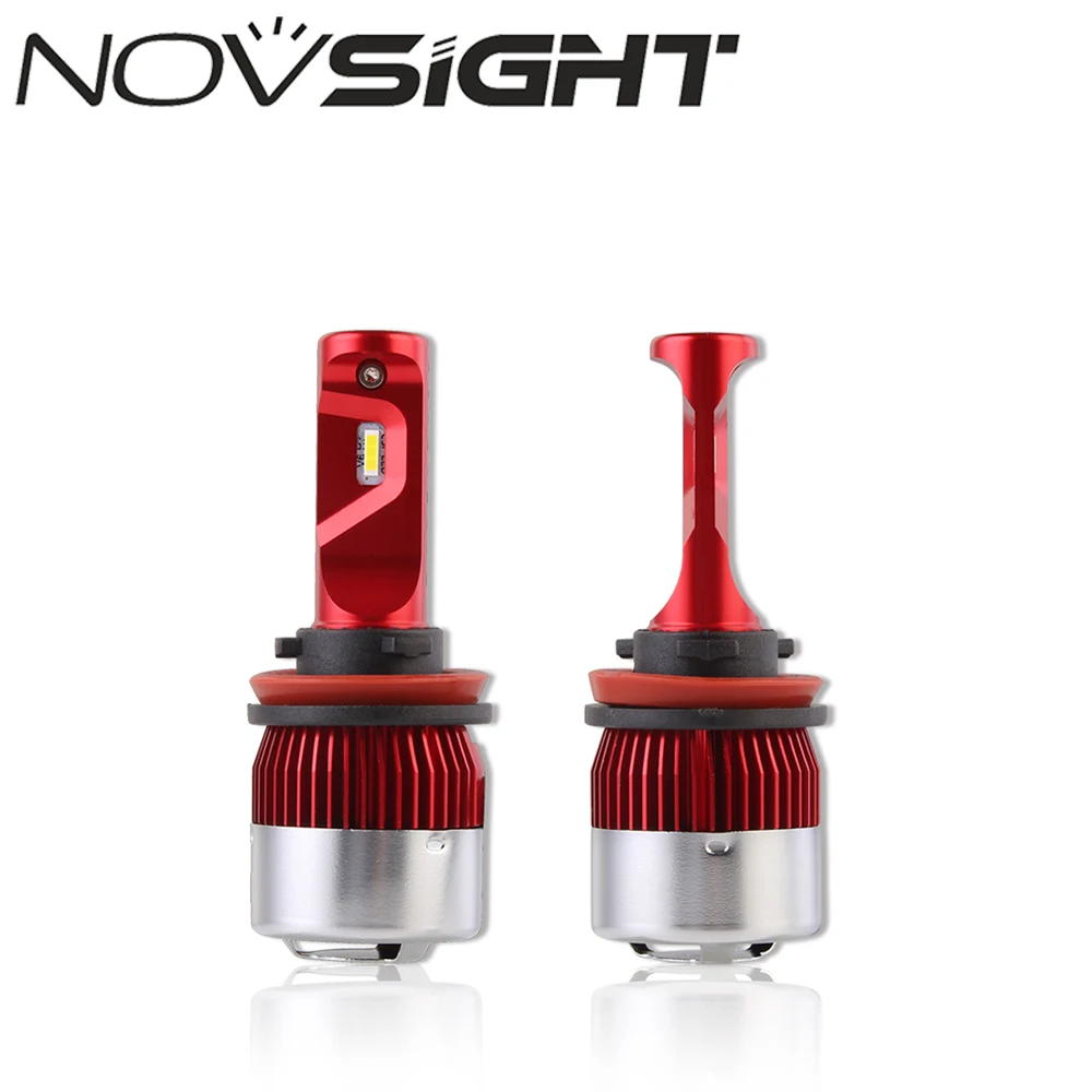 NOVSIGHT H11 H8 H9 Auto Car Led Headlights Fog Light Bulbs 6000K White