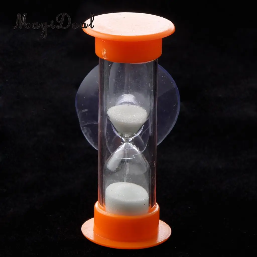 Home Decor Table Stand 3 Min Sand Glass Sandglass Hourglass with Suction  Kitchen Cooking Dining Timer Clock