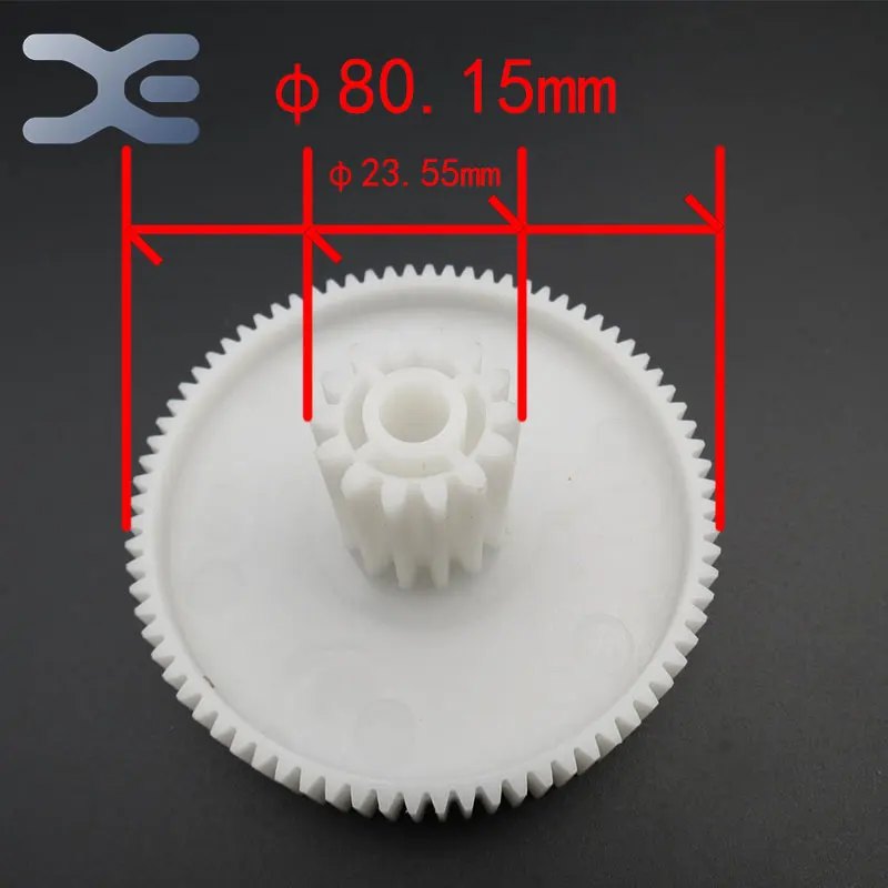 Мясорубка Запчасти Шестерни Пластик Шестерни зубов 78/14 Шестерни Диаметр 80,15/23,55 мм Диаметр 8,2 мм неиспользованный