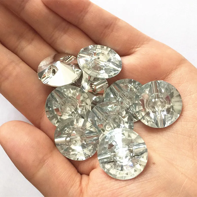 

10/20Pcs 20MM 2 Holes Acryl Plastic Sewing Buttons for Clothing Coat Sofa Button Craft Sewing Accessory Handmade DIY Decoration