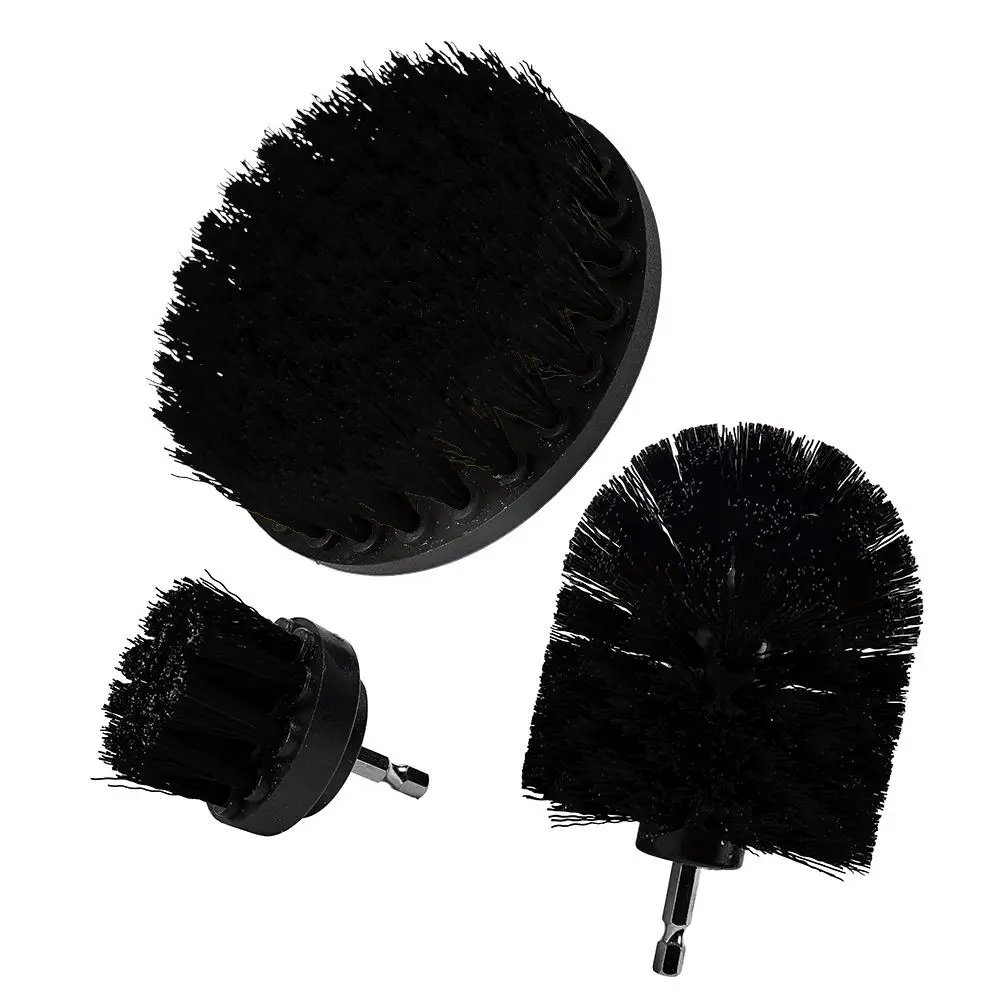 3 pcs/set Power Scrubber Brush Drill Brush Clean for Bathroom Surface Tub Shower Tile Grout Cordless Power Scrub Cleaning Black 3 pcs/set Power Scrubber Brush Drill Brush Clean for Bathroom Surface Tub Shower Tile Grout Cordless Power Scrub Cleaning Black