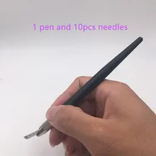 Ручная Татуировка Ручка бровей микролезвие для татуировок ручка Перманентный макияж микроволокна глаз губ татуировки машина ручка комплект