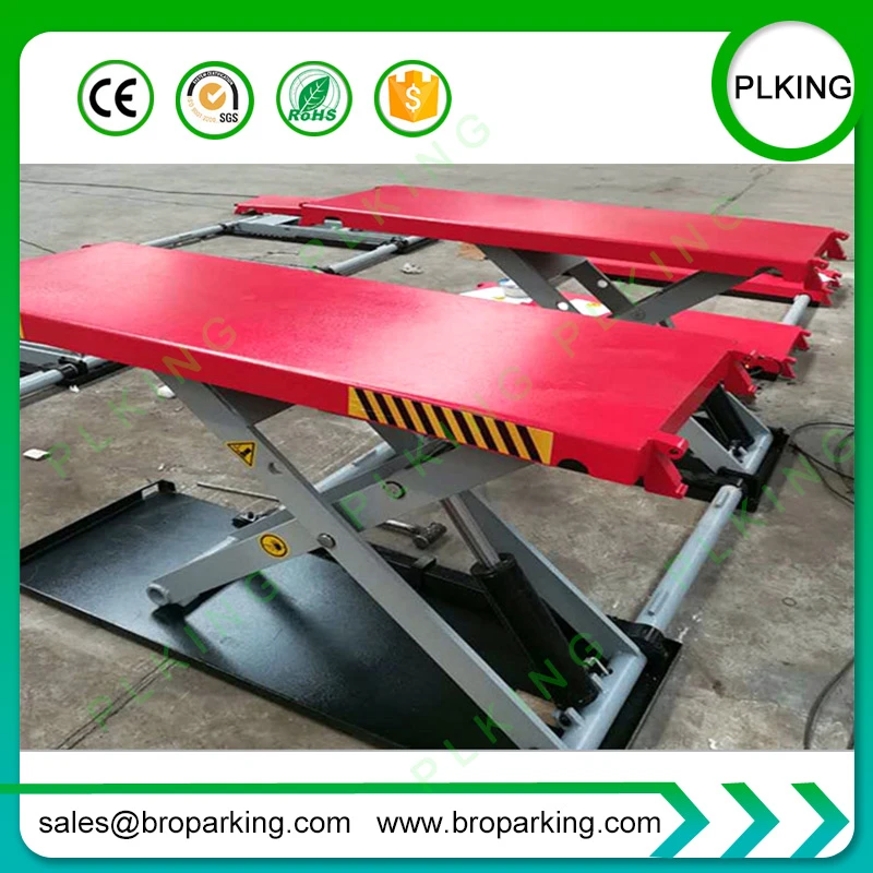 

Two Hydraulic Cylinders Movable car scissor Lift for workshop use