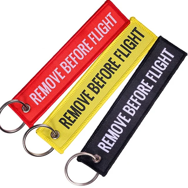 Remove Before Flight Jacqurad Плетеный брелок для авиации подарки ткань ярлык для ключей индивидуальный брелок Модные украшения sleutelhanger