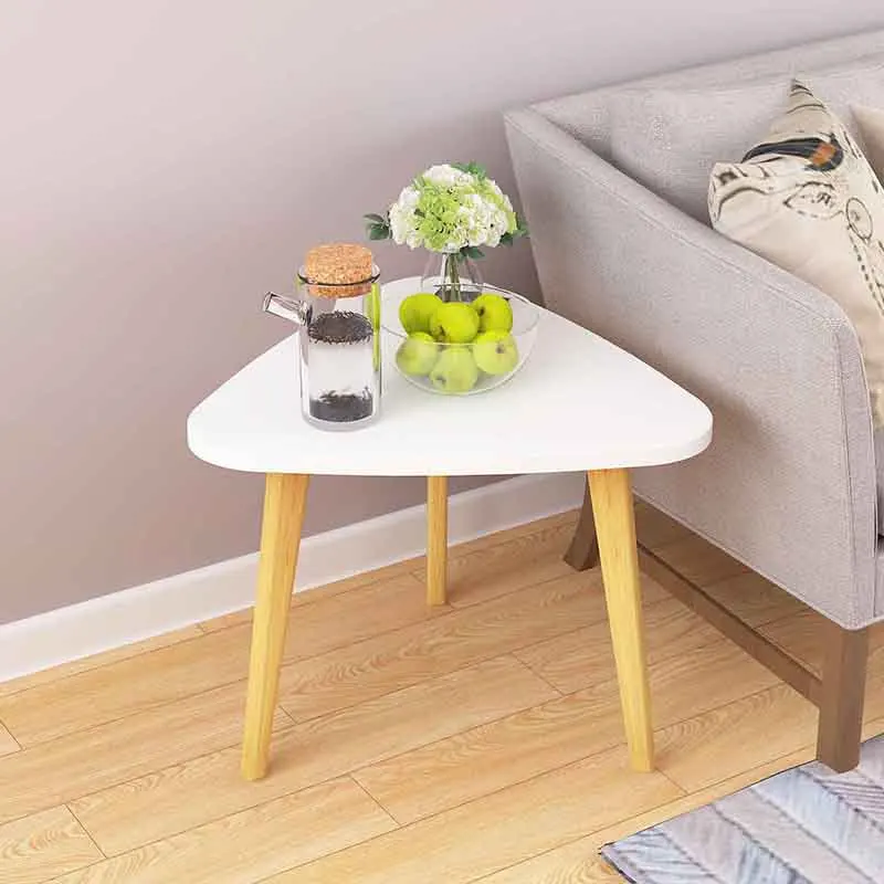 Nordic style Solid wood coffee table triangle Tea table fashion Living Room small table living room Furniture