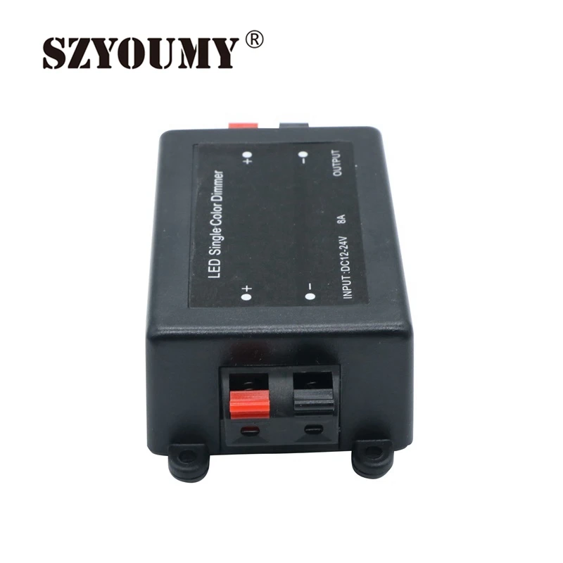 SZYOUMY DC 12 V-24 V 8A светодиодный одинарный Цвет диммер для Светодиодный точечный светильник утопленного полосы lirf с пультом дистанционного управления Управление; Яркость Управление