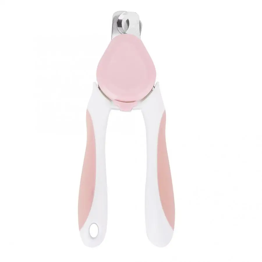Pet Dog Nail Clipper Adjustable Claw Cutter Trimmer for Cat Puppy Grooming Tool Grooming Scissors Clippers for Dog with Lock - Цвет: Pink
