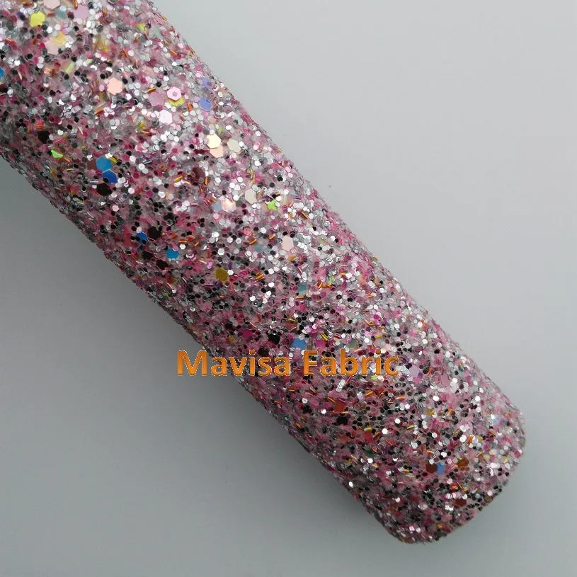 

MQ187 30X134cm Chunky Glitter Leather, Glitter Fabric for making bows shoes handbags and wallpaper Party Decoration