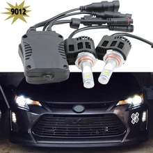 2 Шт. 9012 HIR2 СВЕТОДИОДНЫЕ Лампы Фар Conversion Kit 12 В/24 В 110 Вт 10400LM 6000 К Дневного Света с Непромокаемые драйвер 1 года гарантии