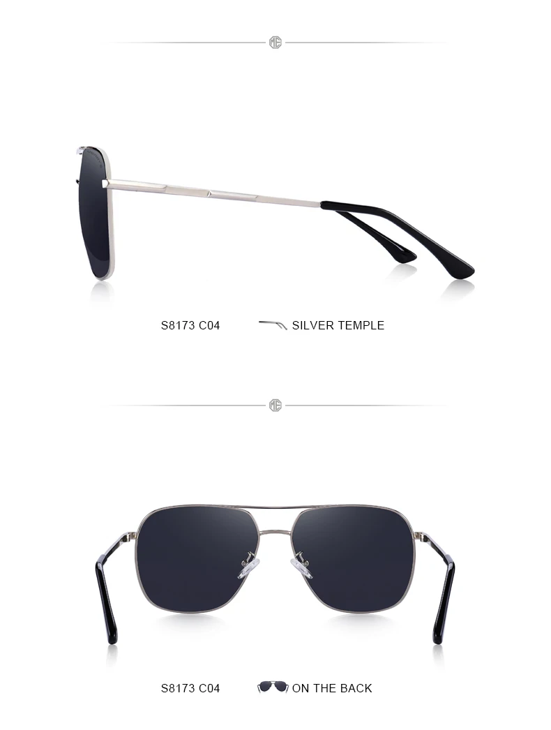 MERRY'S Для мужчин Классические солнцезащитные очки-авиаторы рамки HD поляризационные противосолнечные очки для очки, подходят для вождения, солнцезащитные очки UV400 защиты S8173
