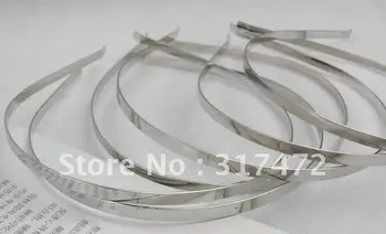 

6mm Silve Tone Hair Band Head Bow Jewely findings 300pcs