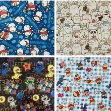 145*90 см мультфильм Улица Сезам 210D Оксфорд полиэстер водонепроницаемый ткань для Пэчворк ПВХ DIY шитье скатерть сумка плащ