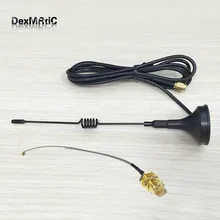 2,4 ГГц 3dbi присоска wif антенна с магнитной основой Удлинительный кабель 1,5 м SMA мужской разъем+ IPX/u. fl SMA для женщин Pigtail