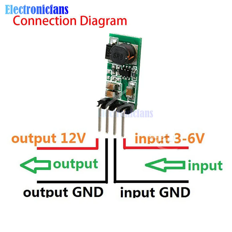 1Pcs 0.9V 5V DC DC Adjustable Step Up Boost Power Converter Board Module 96% Tra - Foto 6