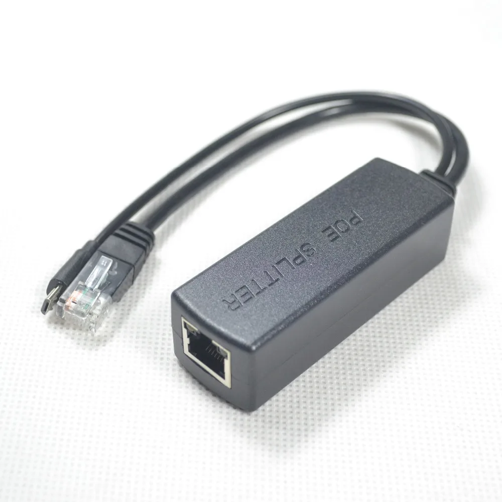 Активный участник разветвитель Micro USB Мощность Over Ethernet 48 V до 5 V 2.4A для Raspberry Pi