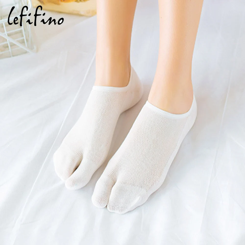 Летние женские нескользящие силиконовые хлопковые носки; Вьетнамки; Ninja Tabi; Дышащие носки с пальцами; сетчатые носки с двумя пальцами; Ne72240