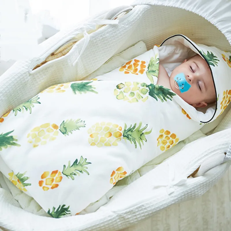 

Muslin Baby Swaddle 85x87cm Baby Blanket Thick Warm Print Cotton Envelopes For Newborns Infant Wrap Baby Bedding Sleeping Bag