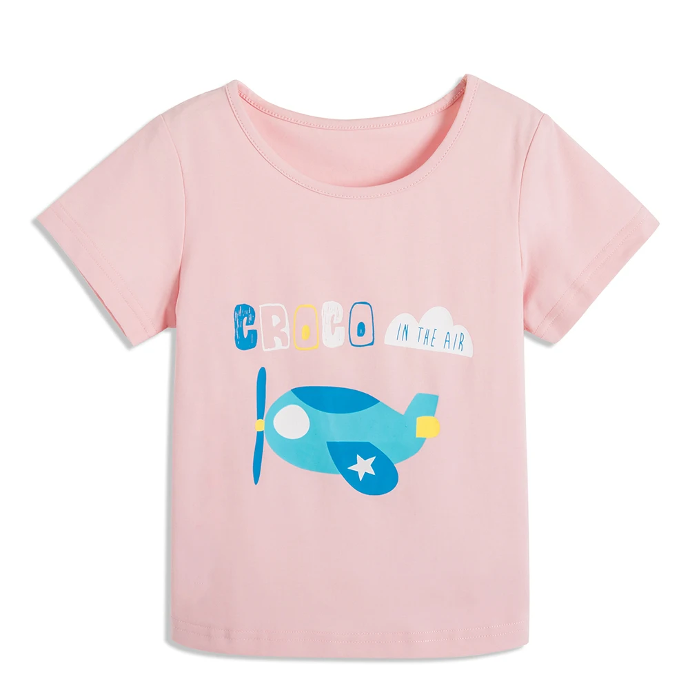 

ABCKIDS Summer Print Boys Girls T shirt Cartoon Funny Casual Kids Clothes White Baby toddler cartoon print t-shirt tops