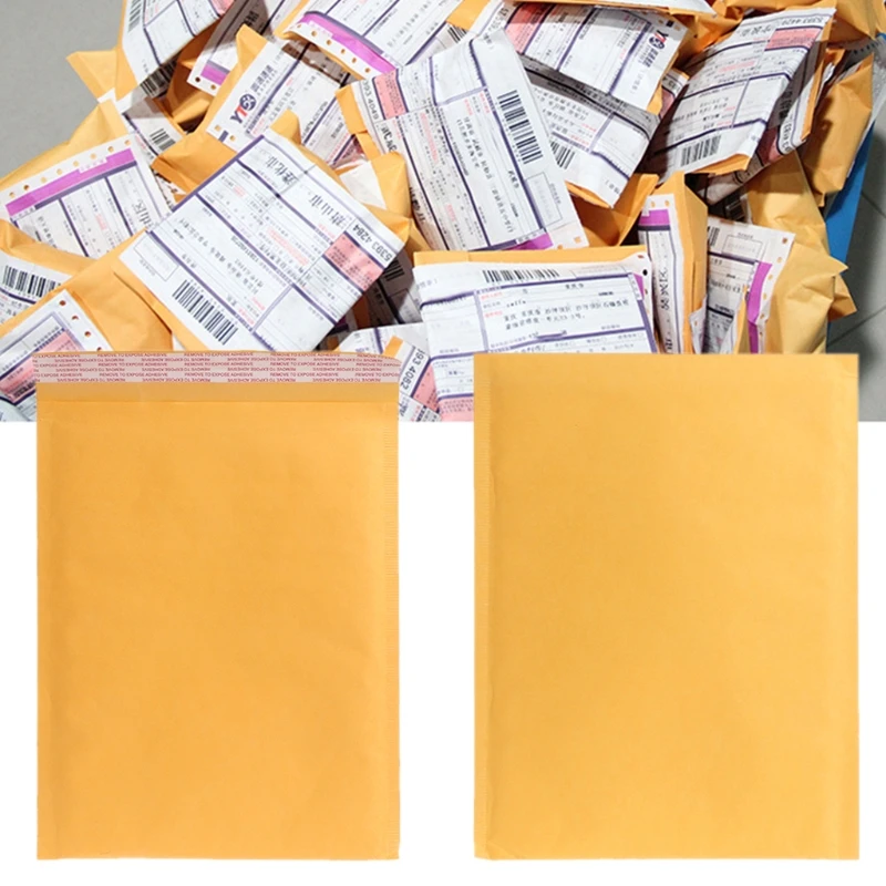 10 шт. 20*25 см Крафт-Бумага пузырь конверты почтовая сумка рассылки поставки