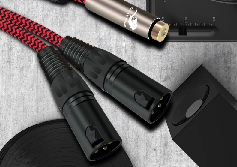 Stereo 3 5mm Female to Dual XLR Male Audio Extension Cable Mixer Amplifier Headphone Shielded Cord wire 1m 2m 3m 5m