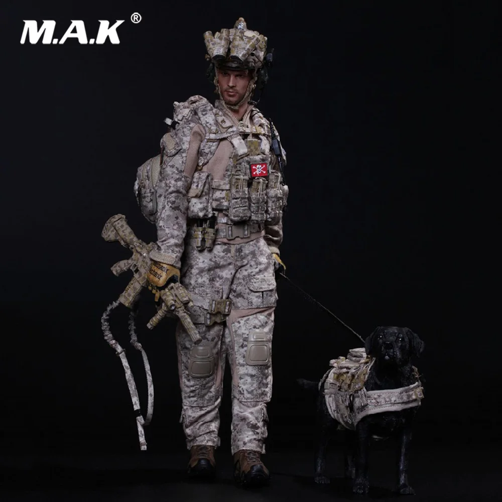 

Collectible Full Set Mini Times M006 1/6 Scale US Navy SEAL Team Six DEVGRU With Dog Action Figure Accessory for Gift
