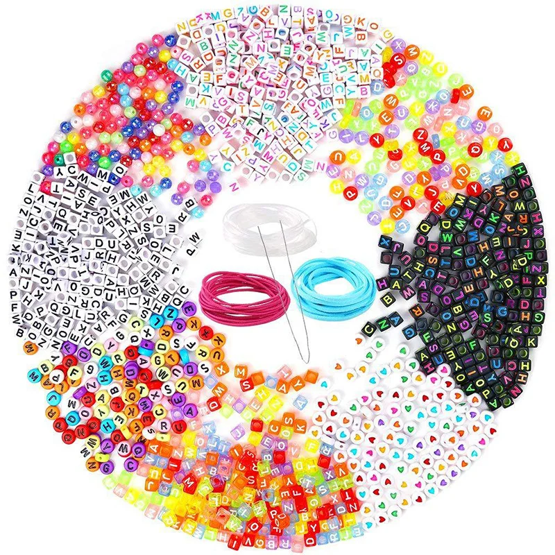 

1300 Pcs/Set A-Z Alphabet Letters Spell Word Board Games DIY Colorful BeadsPuzzle Game Accessories
