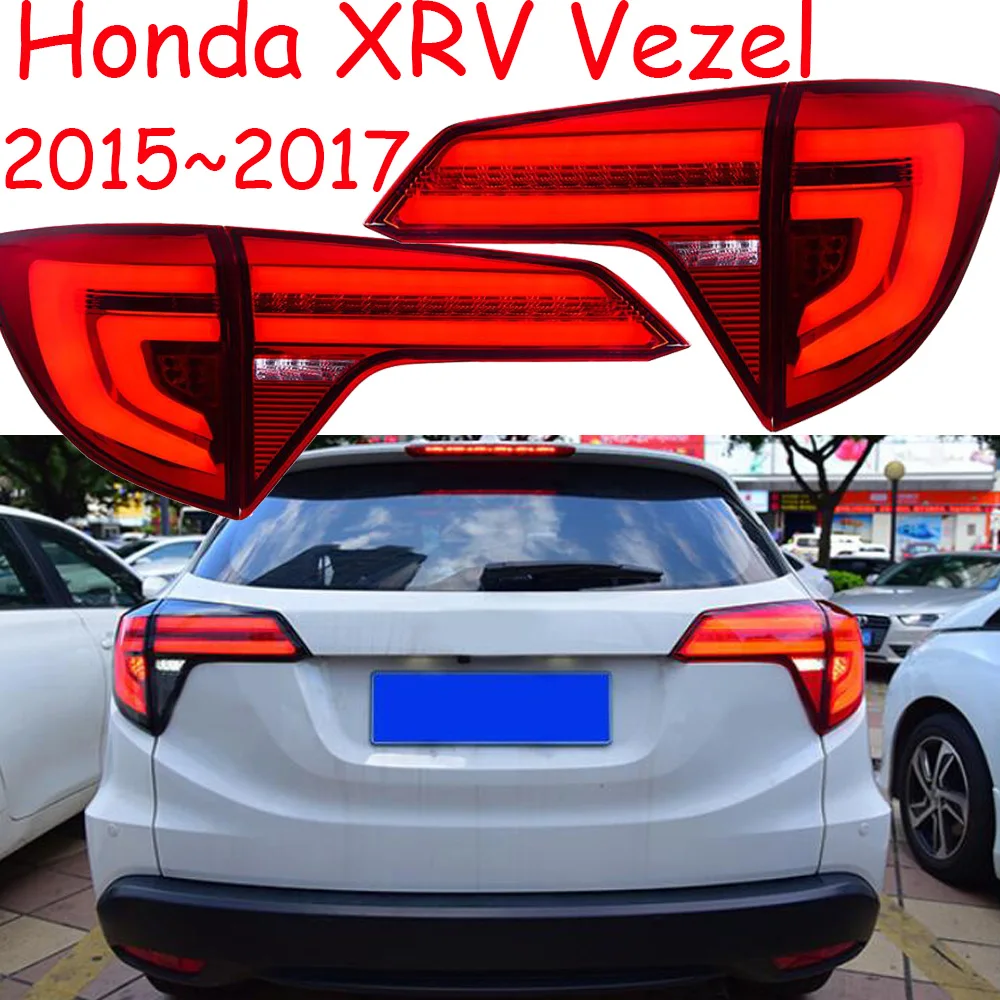 1 компл. Автомобильный Стайлинг для задней лампы для XRV Vezel задний фонарь HRV XR-V XRV задний свет XR V DRL+ сигнал поворота+ тормоз+ обратный светодиодный
