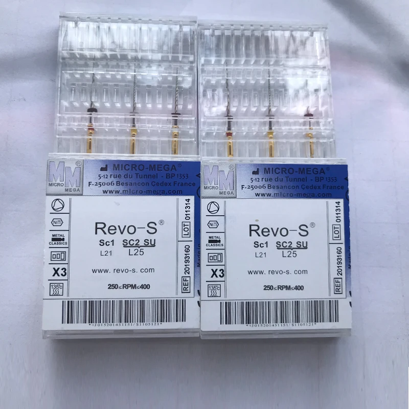 Стоматологический материал Endodontic Revo-S файлы корня Cannel RS файлы 21 мм и 25 мм SC1