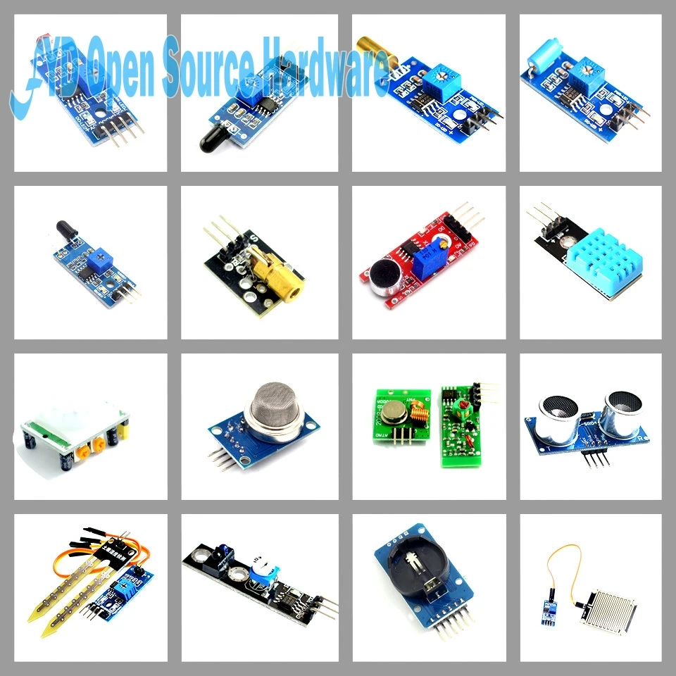 16 шт./лот Raspberry Pi 3 &amp 2 Модель B модуль датчика пакет видов | Электронные компоненты