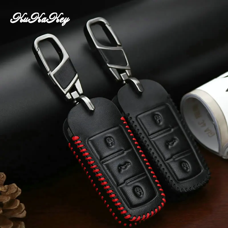 Кожаный чехол для автомобильного ключа Volkswagen VW CC Passat B6 B7 3C Maogotan R36 B5 B7L 3 кнопочный