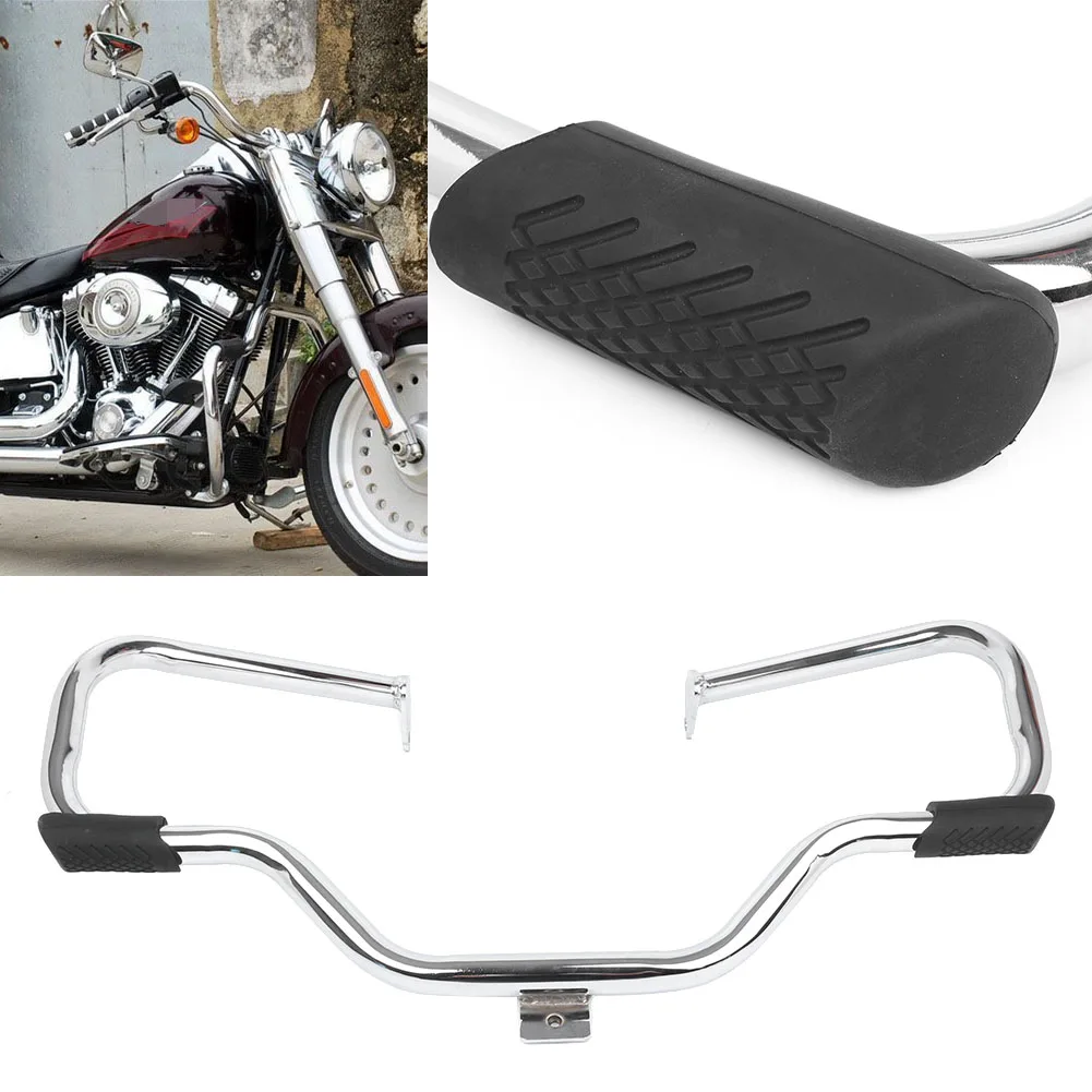 

Motorcycle Chrome Highway Crash Bar Engine Protector Guard For Harley Touring Road King 1997-2002 2003 2004 2005 2006 2007 2008