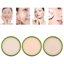 1 шт. натуральный Алоэ Вера Увлажняющий Гладкий компакт-пудра макияж тональный крем для лица отбеливание ярче порошок