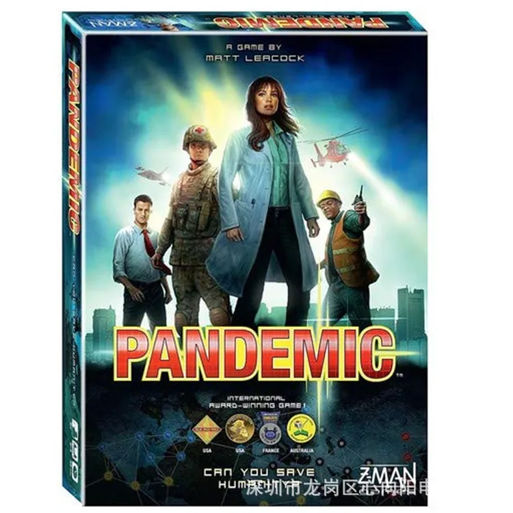 

Pandemic Plague Crisis English Edition Desktop Board DRUNK drinking game card