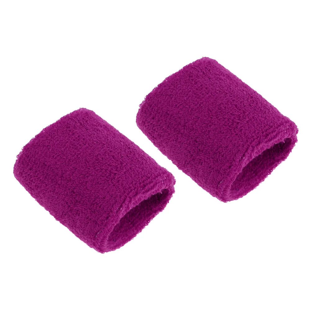 Dark Purple 2 шт. спортивный Баскетбол унисекс хлопок Налобная повязка от пота браслет запястье защита запястья Бег Велоспорт - Цвет: Dark Purple