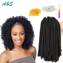 14inch faux locs crochet hair dreadlocks braids havana mambo twist crochet braid hair soft dread hair extensions synthetic weave
