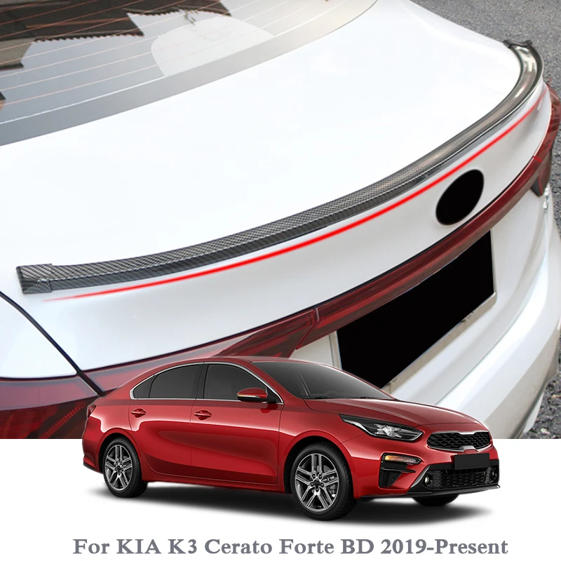 Спойлеры 1 5 м для стайлинга автомобиля спойлер из углеродного волокна 5D Honda KIA K3