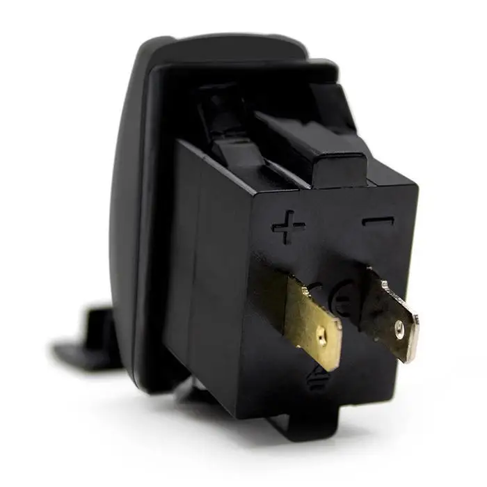 Тип переключателя USB 5V 3.1A с светло-голубым, зеленым, красным водонепроницаемым DC12-24V двойной зарядное устройство USB