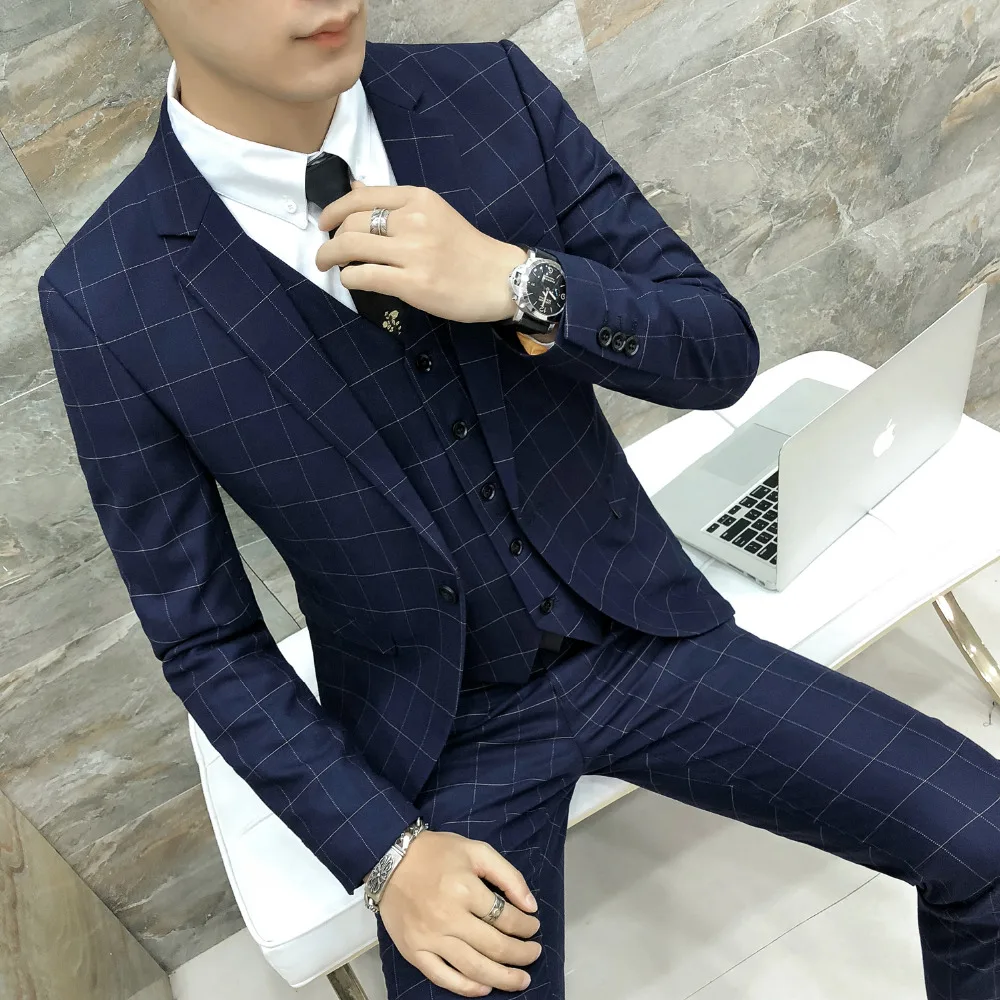 Classico-Blu-Navy-Degli-Uomini-di-Modo-Giacca-Sportiva-2018-Autunno-Slim-Fit-Plaid-del-Vestito (1)