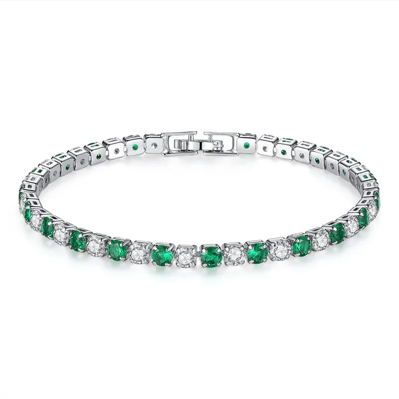 White gold tennis bracelets for womens clothing