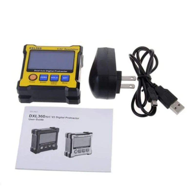 Digital Protractor Inclinometer DXL360 Dual Axis Level measure box