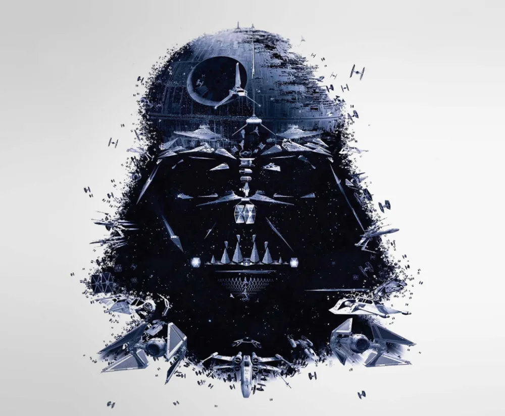 Darth Vader Aquarell inkjet Stoff poster 16 "x 13" 28 "x 24" Decor 02 in Darth Vader Aquarell inkjet Stoff poster 16 "x 13" 28 "x 24" Decor 02 aus Malerei